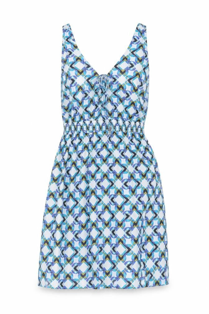 Next Women's Multicoloured A-Line Dress, Size 10, Geometric