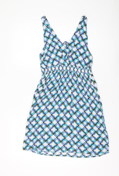 Next Women's Multicoloured A-Line Dress, Size 10, Geometric