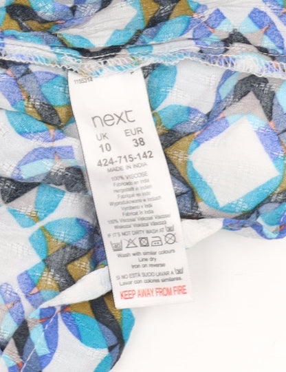 Next Women's Multicoloured A-Line Dress, Size 10, Geometric