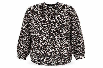 Womens UK Size XL JACHS Girlfriend Black Basic Blouse