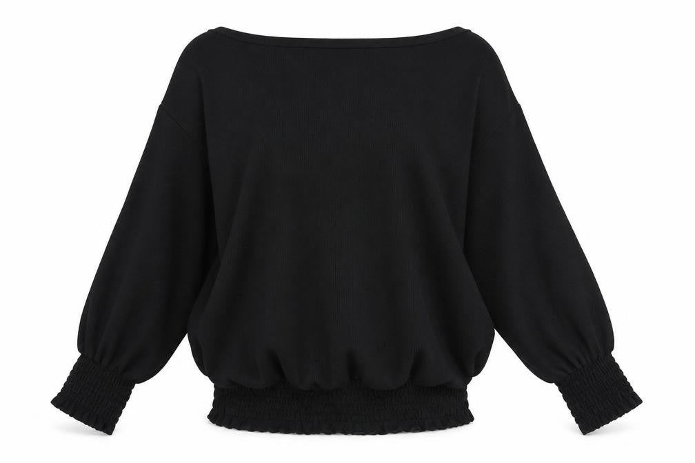 Womens UK Size 14 Lipsy Black Basic Blouse