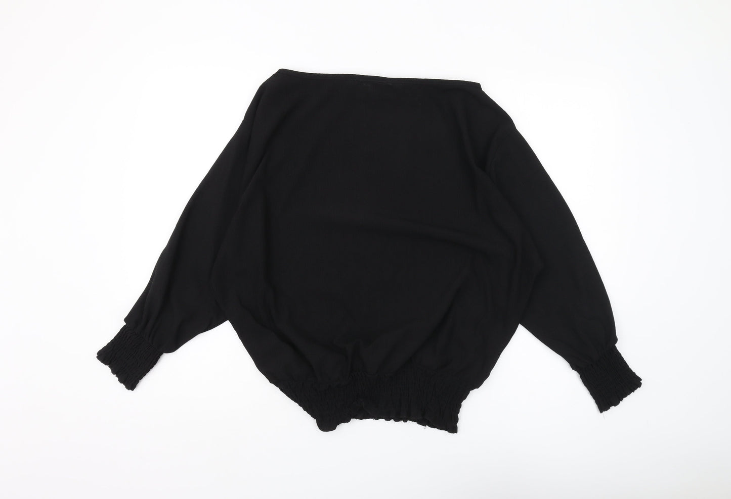 Womens UK Size 14 Lipsy Black Basic Blouse