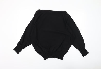 Womens UK Size 14 Lipsy Black Basic Blouse