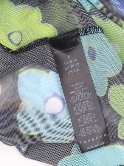 Topshop Women's Multicoloured Floral Shirt Dress, Size S