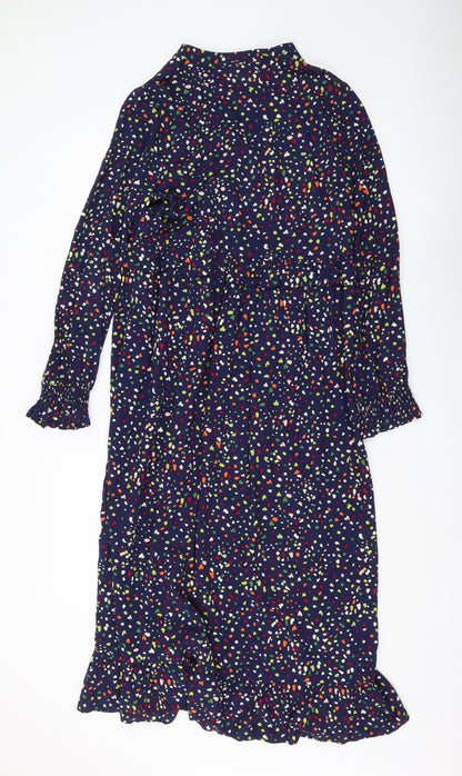 Feather & Bone Women's Floral Midi Shirt Dress Size 8