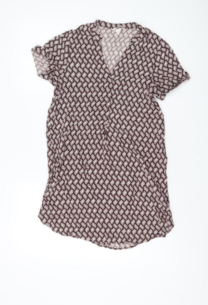 Womens UK Size 10 H&M Red Basic Blouse
