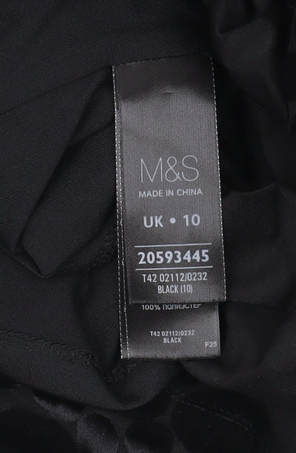 Marks and Spencer Black Bodycon Dress Size 10
