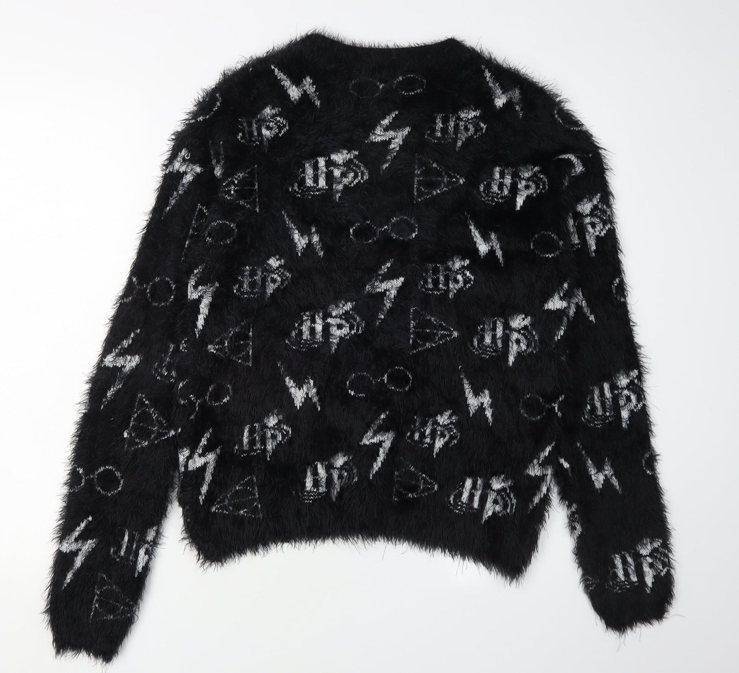 Womens UK Size XS Harry Potter Black Pullover Jumper