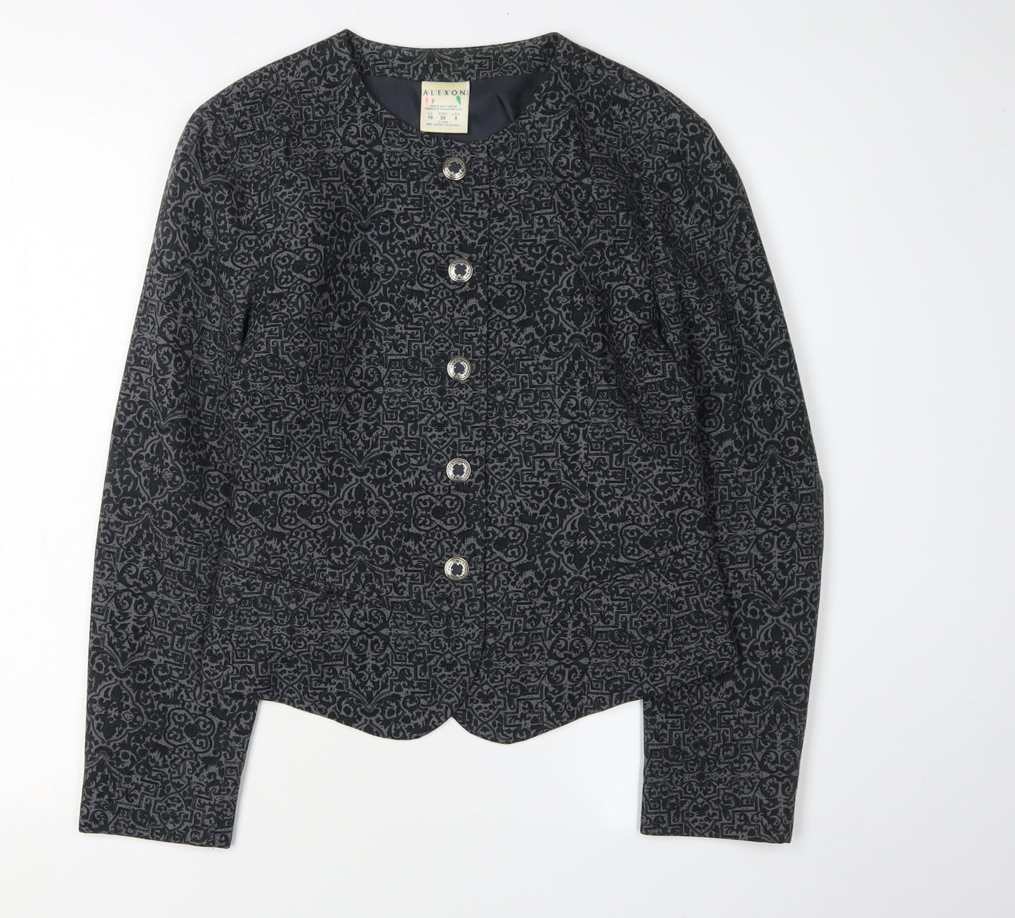 Womens UK Size 10 Alexon Regular Black Blazer