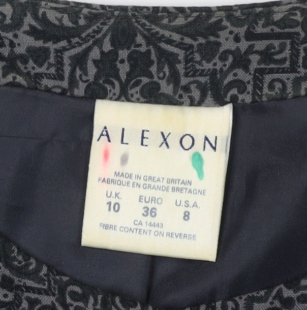 Womens UK Size 10 Alexon Regular Black Blazer