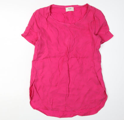Hush Pink Women's Blouse, Size 10, Short Sleeve