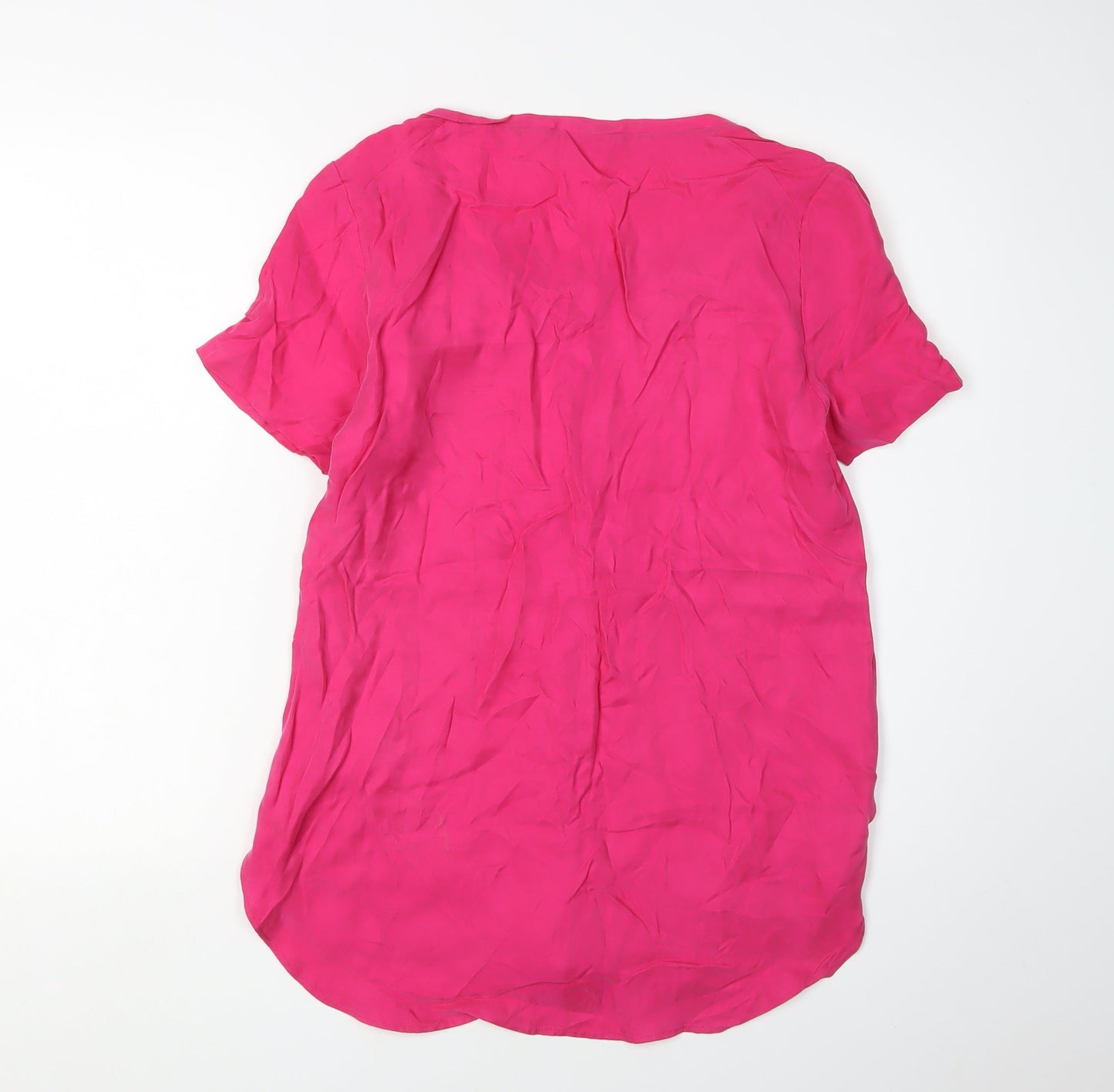 Hush Pink Women's Blouse, Size 10, Short Sleeve
