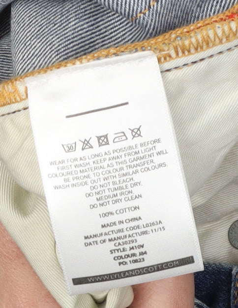 Lyle & Scott Men's Blue Straight Denim Jeans Size 28