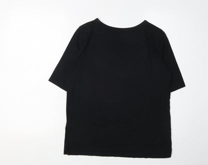 Calvin Klein Unisex Black T-Shirt S Basic Style