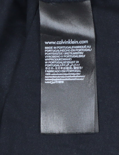 Calvin Klein Unisex Black T-Shirt S Basic Style