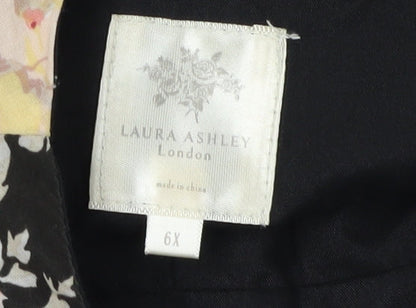 Laura Ashley Girls Floral A-Line Dress 6 Years