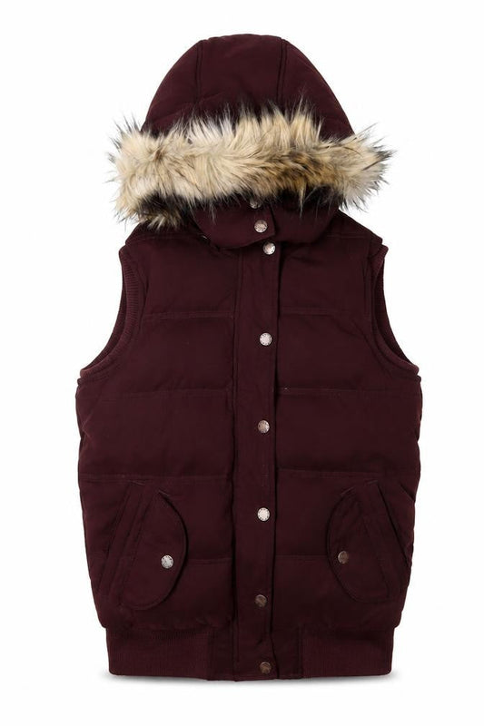 Womens UK Size 8 FatFace Brown Puffer Jacket