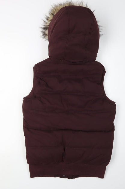 Womens UK Size 8 FatFace Brown Puffer Jacket