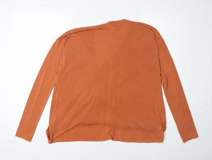 Abercrombie & Fitch Women's Orange XS Wrap Top