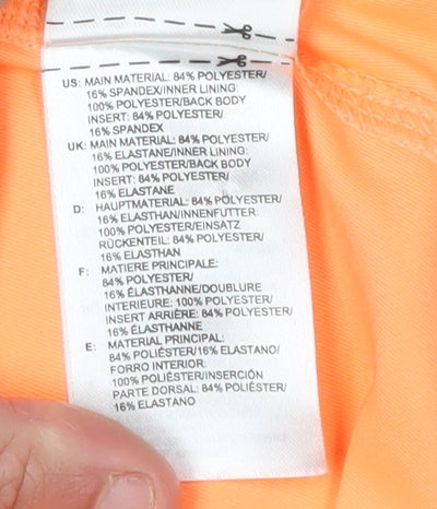 Womens UK Size M adidas Orange Gym & TrainingYogaRunning & Jogging Tank