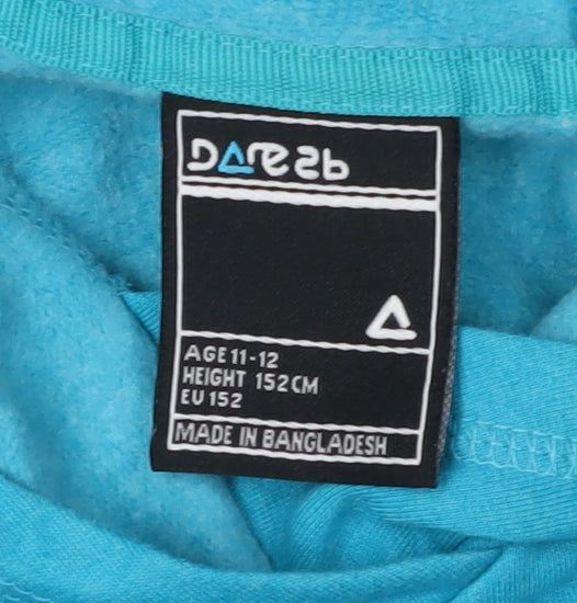 Dare 2b Girls Blue Hoodie, 11-12 Years, Hooded Jersey