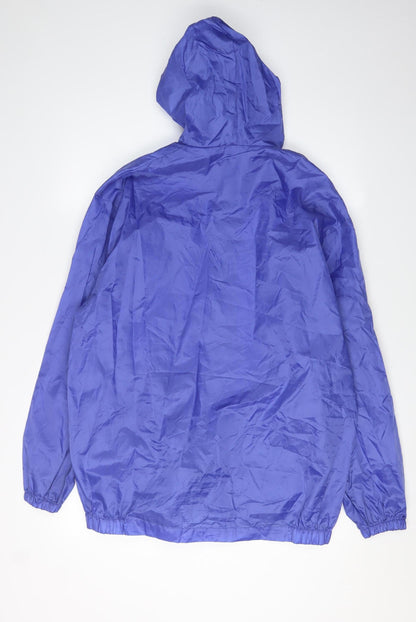Arctic Storm Women's Blue Hooded Windbreaker Jacket S
