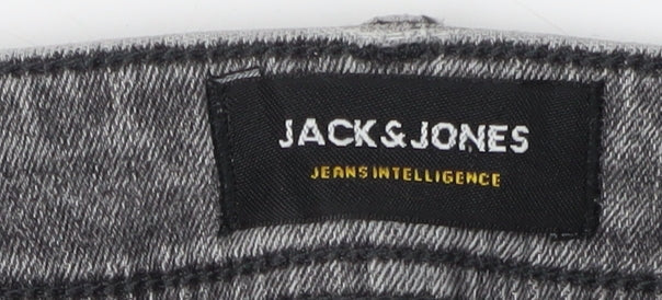 Jack & Jones Men's Grey Skinny Jeans Size 30 Slim Fit