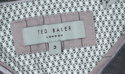 Ted Baker Men's Purple Striped Polo Shirt M