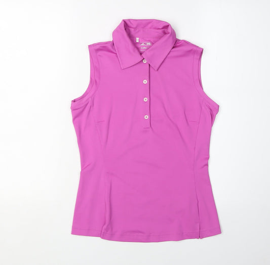 Adidas Women's Pink XS Polo Top for Golf