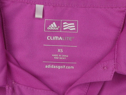 Adidas Women's Pink XS Polo Top for Golf