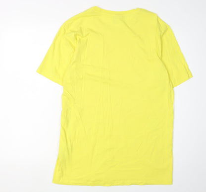 Jack & Jones Men's Yellow XL Crew Neck T-Shirt