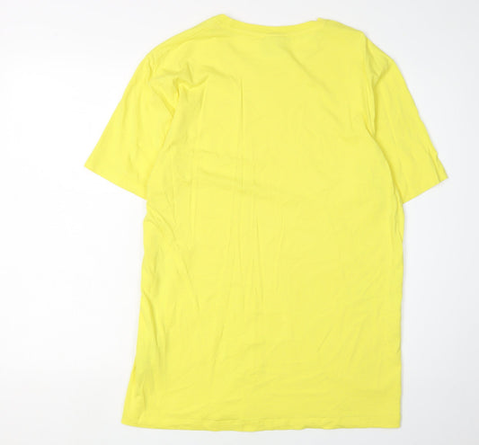 Jack & Jones Men's Yellow XL Crew Neck T-Shirt