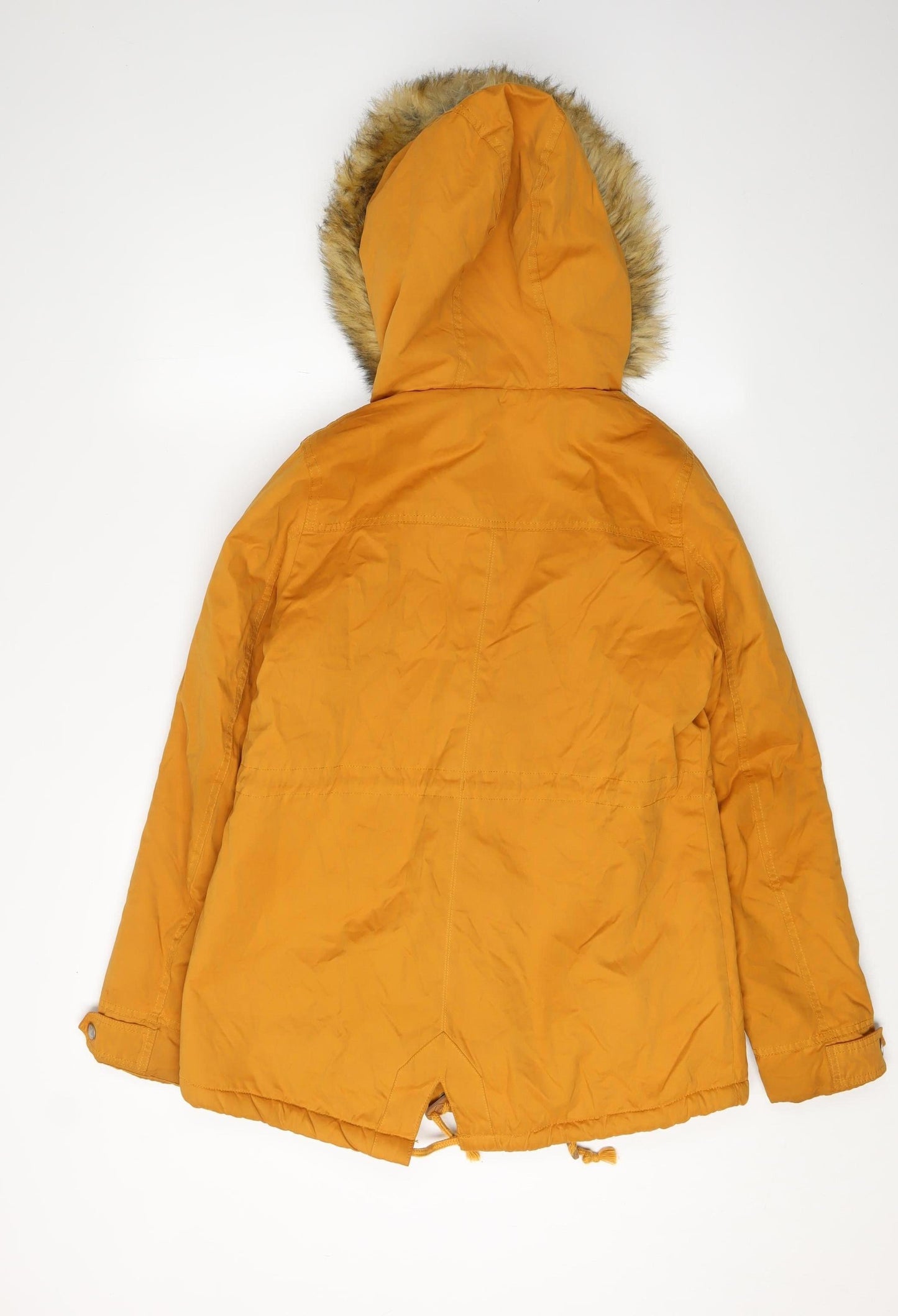 Womens UK Size 8 SoulCal & Co Orange Parka Coat