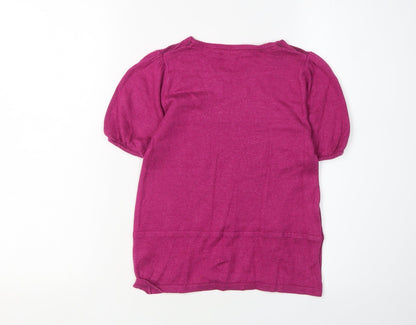 Ted Baker Girls Pink Pullover Jumper, 7 Years, Short Sleeve