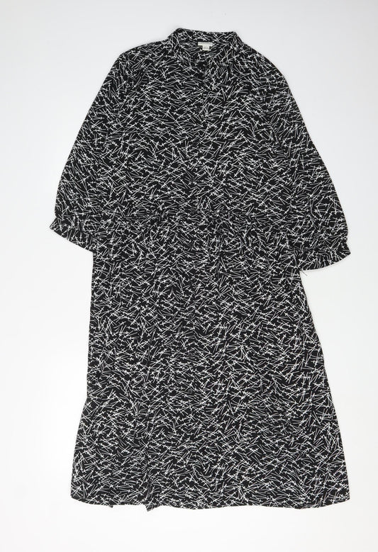 Jacqueline de Yong Women's Black Shirt Dress Size 8