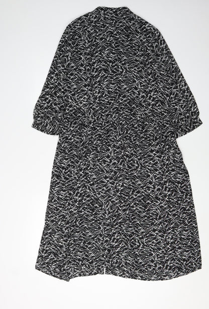 Jacqueline de Yong Women's Black Shirt Dress Size 8