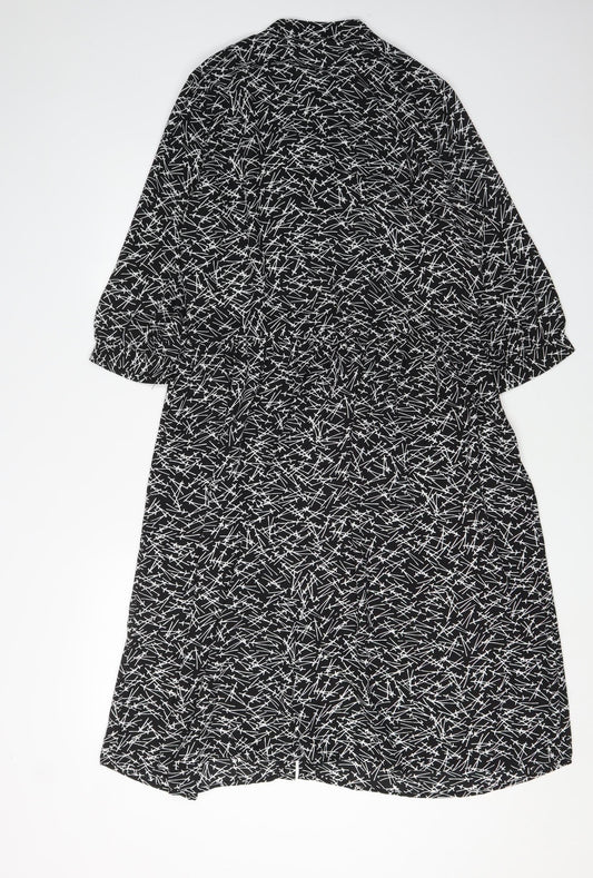 Jacqueline de Yong Women's Black Shirt Dress Size 8