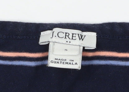 J. Crew Women's Navy Striped T-Shirt Dress S