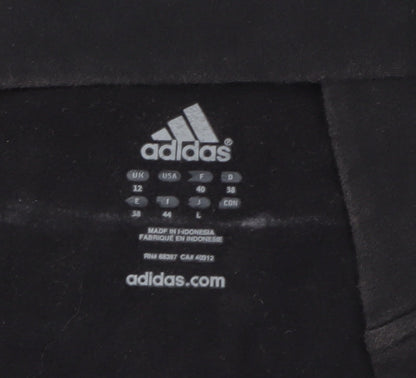 adidas Women's Black Hoodie, Size L, Casual Comfort