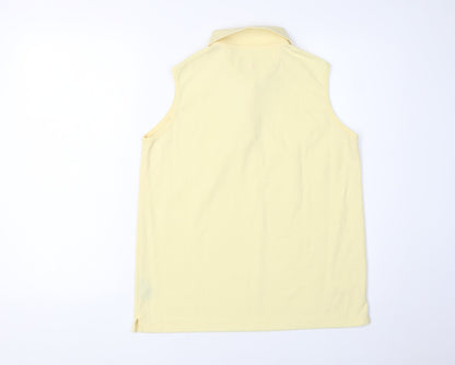 Greg Norman Yellow Sleeveless Polo Shirt for Women