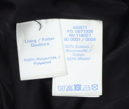 Boden Women's Black Pleated Floral Knee Length Skirt