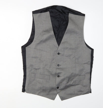 Mens UK Size 38 Ben Sherman Regular Grey Suit Waistcoat