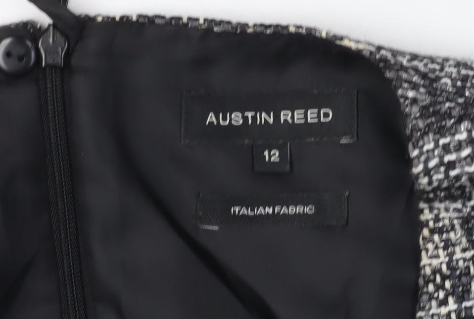 Austin Reed Women’s Black Tweed Sheath Dress Size 12