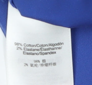 DKNY Women's Blue Smart Trousers, Size 8, Regular Fit