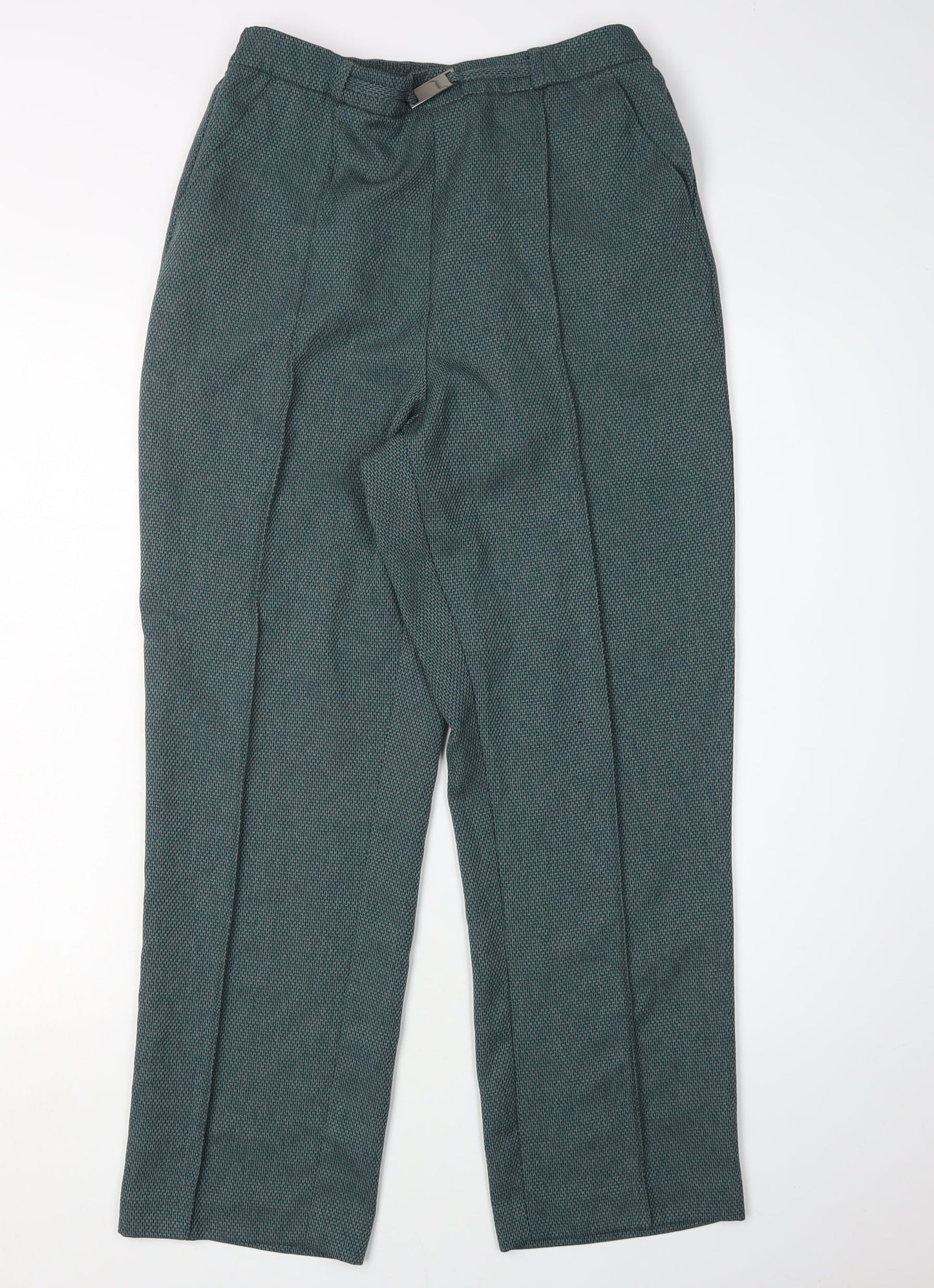 Womens UK Size 12 Honor Millburn Regular Fit Straight Green Trousers