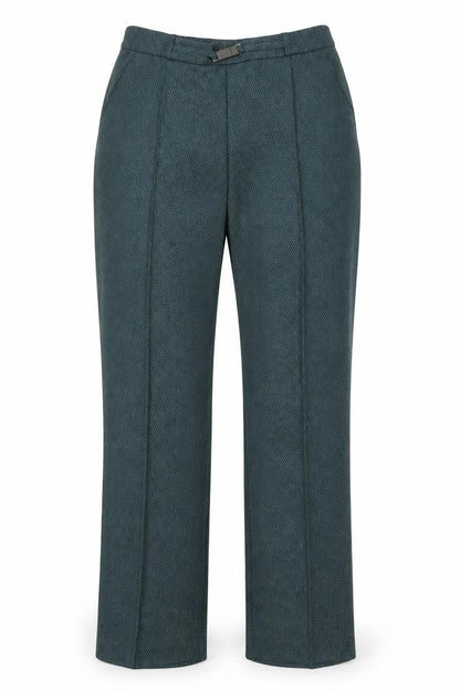 Womens UK Size 12 Honor Millburn Regular Fit Straight Green Trousers