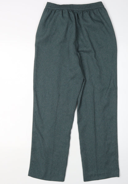 Womens UK Size 12 Honor Millburn Regular Fit Straight Green Trousers
