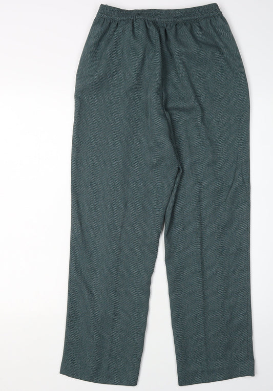 Womens UK Size 12 Honor Millburn Regular Fit Straight Green Trousers