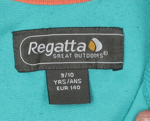 Regatta Girls Blue Fleece Sweatshirt 9-10 Years