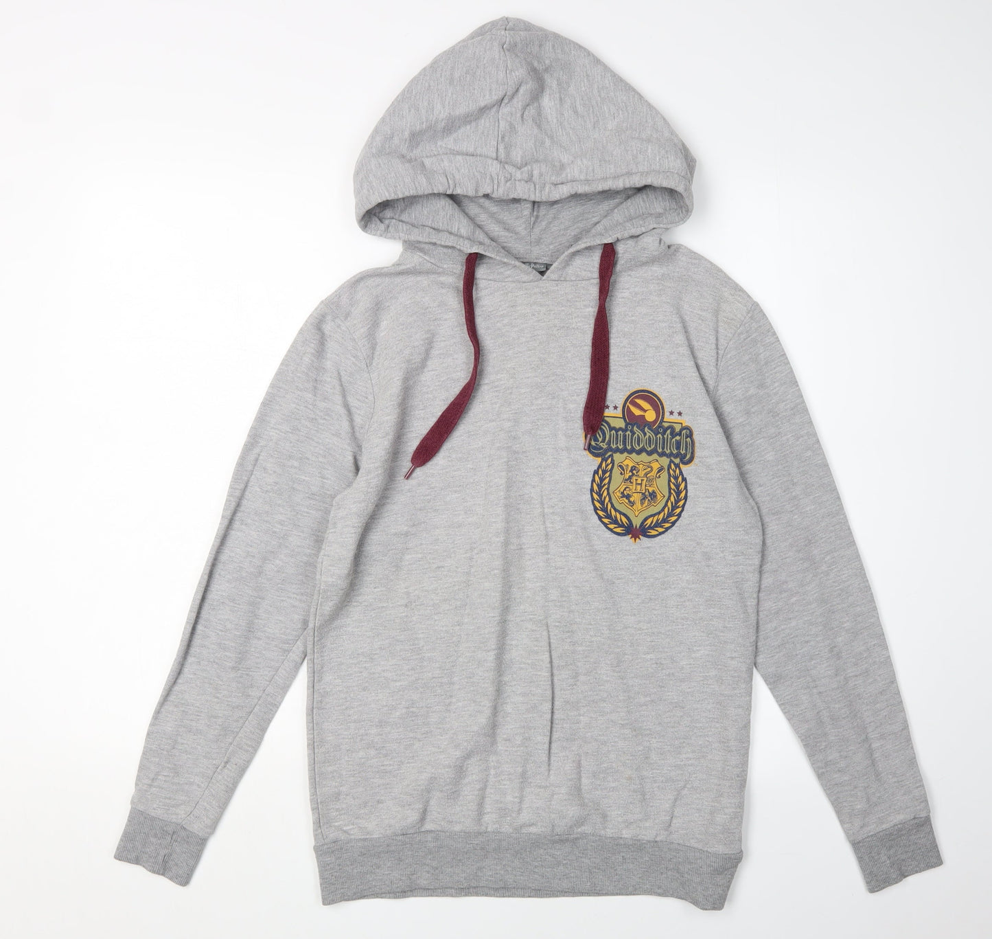 Unisex Adults UK Size 8 Harry Potter Grey Pullover Hoodie